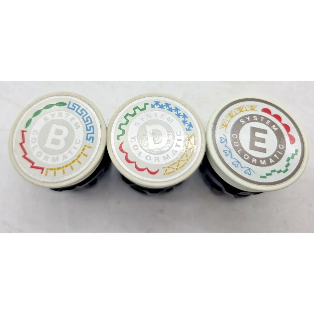 Viking Husqvarna Colormatic System Stitch Pattern Cams Lot Of 3 B, D, E,